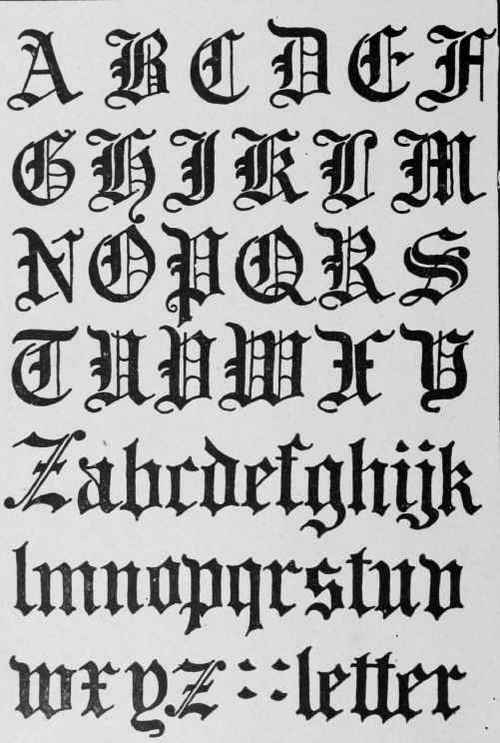 Gothic Lettering