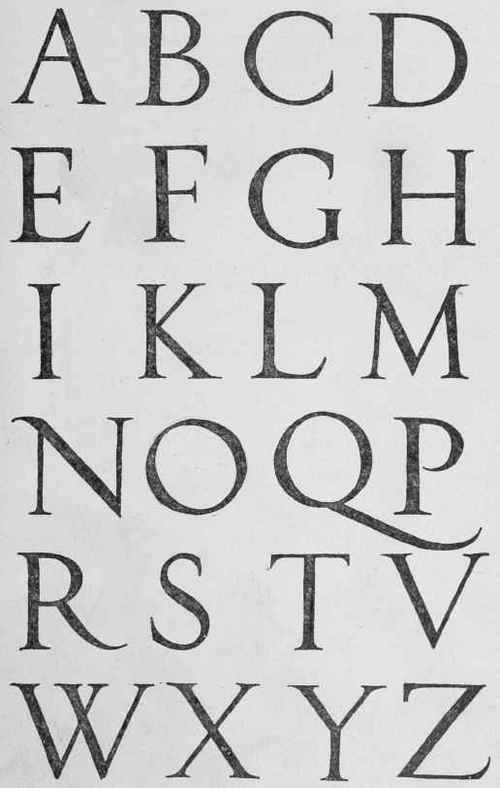lettering alphabet. Italian Renaissance Alphabet