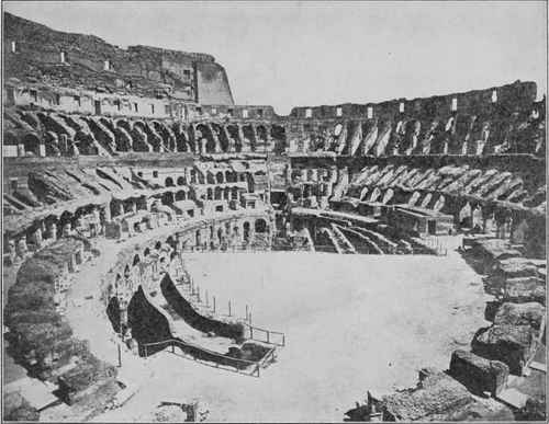 colosseum of rome. Interior of Colosseum, Rome.