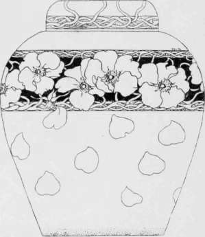 China Painting: Decoration for a Rose Jar.