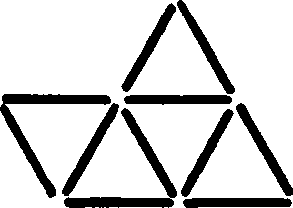 Remove Three Of The Eleven Matches Making Up These Five Triangles