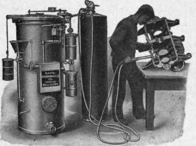Repairing with the oxy acetylene torch (Davis Bournonville Company)
