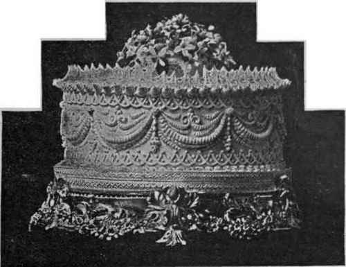 When weddingcake was sent by post in boxes whose shape and character 