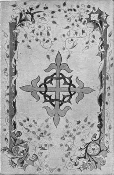 Fig. I. An illuminated book cover in Italian vellum
