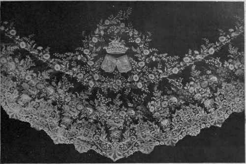 Part of the bridal lace of Queen Amelie of Portugal an example of the 