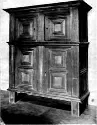 AN OLD ENGLISH CABINET WHOSE MATERIAL