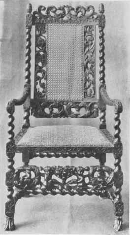 Walnut Arm Chair.