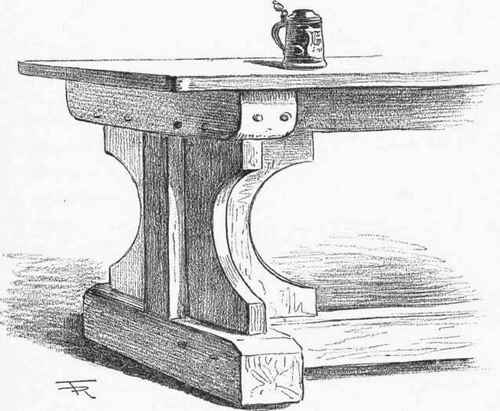 EARLY OAK TABLE In the possession of George C. Haite, Esq., R.I.