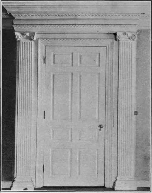Doorway in Dalton House, Newburyport, 1720.