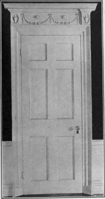 Doorway in Larkin Richter House, Portsmouth, about 1800.