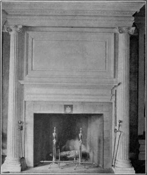 Mantel in Dalton House, 1720.