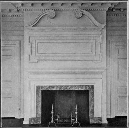 Mantel in Schuyler House, Albany.