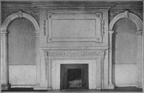 Side of Room, with Mantel; Penny Hallet House, 1774.