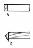Fig. 7. - (A) Glued Slip, (B) Glued Moulding.