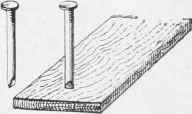 A chisel point prevents wood from splitting