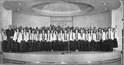 A High School Chorus Broadcasting At The Worlds Fair