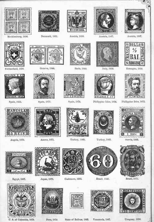 Specimens Of Postage Stamps.