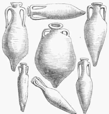 The amphora was also a liquid measure among the Greeks and Romans, 