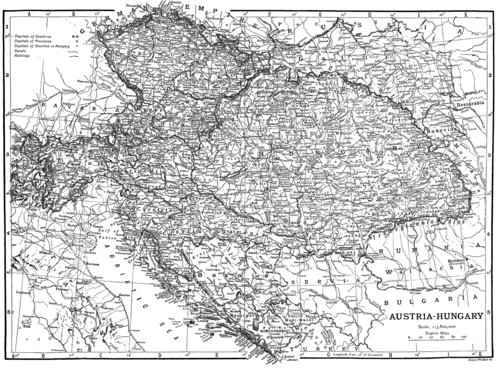A Map Of Hungary. Austria Hungary map. The