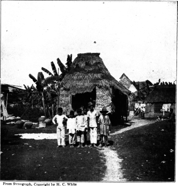 Home Life Of Filipinos In Their Thatched Huts