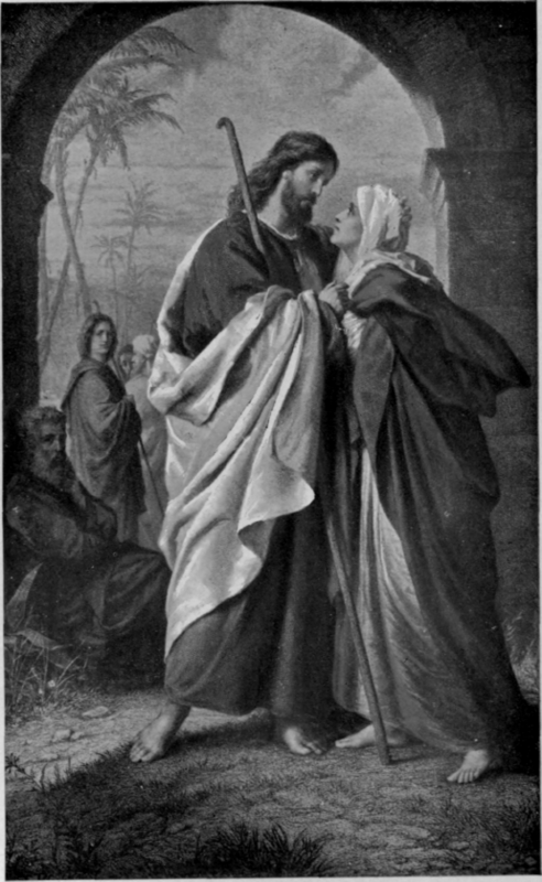 Christ Taking Leave Of His Mother. (Plockhorst)