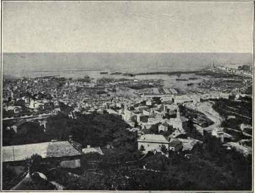 Bird s Eye View Of The Harbor Of Genoa jpg
