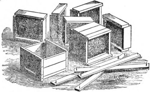 Adair's sections were fitted together nine in a clamp.