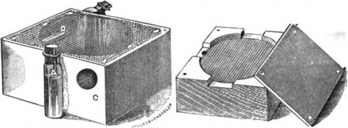 Early queen cages made no provision for stores in compartment separate from that occupied by the bees.