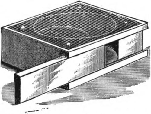 Novice's queen cage which was described as about one inch high and two inches square. 1878.