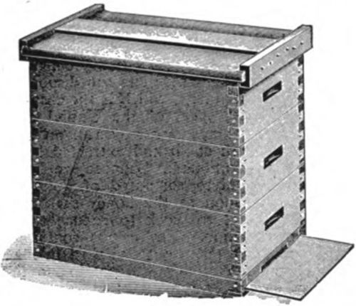 This shallow hive adopted by some beekeepers was an adaptation of the divisible brood chamber first advocated by Heddon.