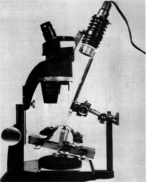 Laidlaw insemination apparatus with Mackensen syringe. (Courtesy H. H. Laidlaw. )