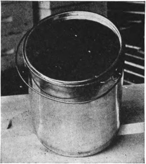 Friction top pail with holes in lid for feeding.