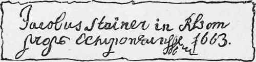 Ticket of Jacob Stainer