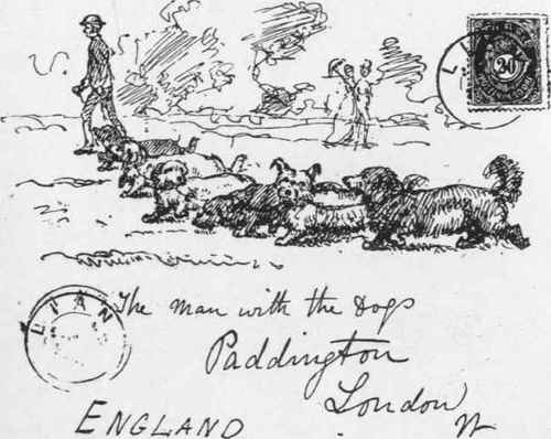 FACSIMILE OF ENVELOPE ADDRESSED TO MR. JAMES PRATT.