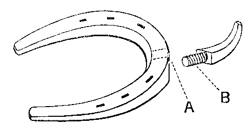 Fig. 108.   Colonel Nunn's Shoe With Detachable Toe Extension