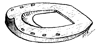 Fig. 119.   Seated Rocker Bar Shoe (Broad'S) For Treatment Of Laminitis