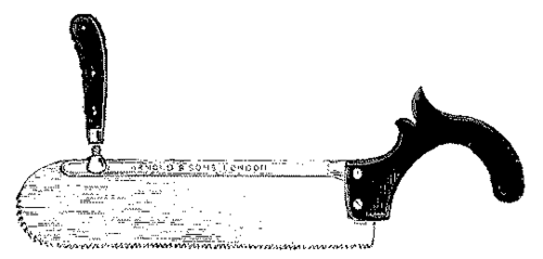 Fig. 145.   Smith's Side Bone Saw (Improved Pattern)