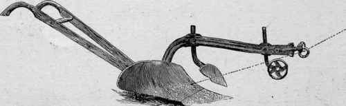 High line of draft diminishes friction of sole of plow.