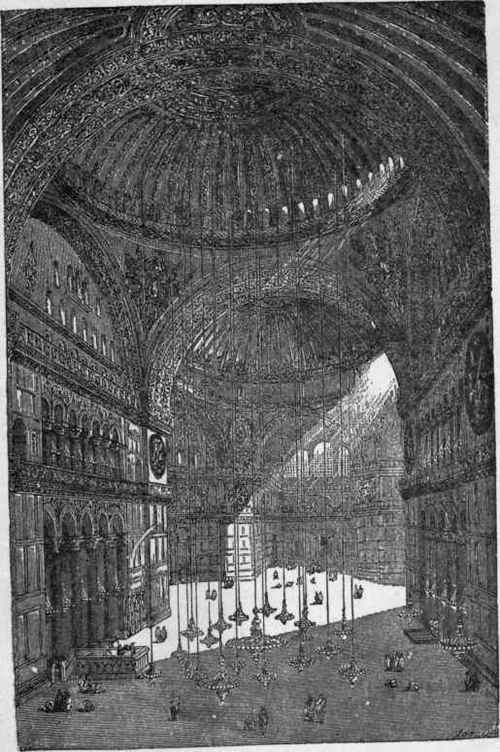 Interior Of St. Sophia, Constantinople