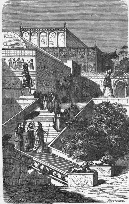 Khorsabad.   Assyrian Temple, Restored