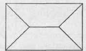 Fig. 25.   Plan of Roof which Hips to a Ridge.