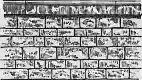 Fig. 130. Coursed Rubble Wall with Coping.