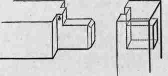 Fig. 491. Examples of haunching are shown in the rails of the doorr Figs. 513, 517.