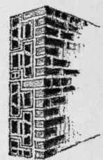 Brick Veneered. Hollow tile wall