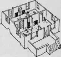 Hot Water Heating  Boiler in Dining Room