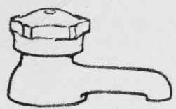 White Enameled faucet