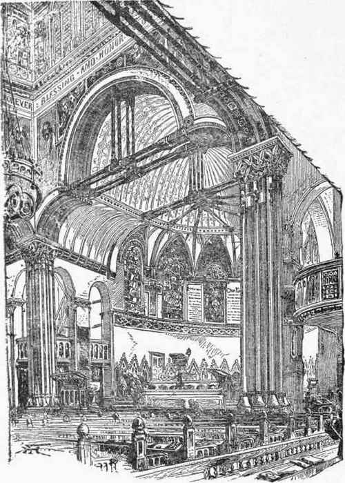 Fig. 186.   Interior of Trinity Church, Boston.