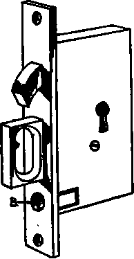 Fig. 386   Sliding Door Lock.