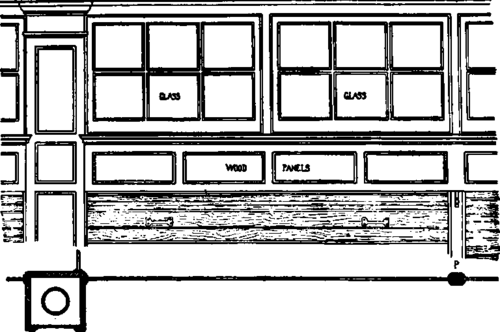 Fir. 504.   Casing for Wilson's Rolling Partitions.