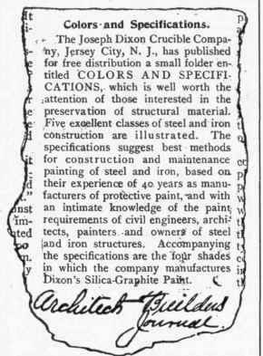JOSEPH DIXON CRUCIBLE CO., Jersey City, N. J.